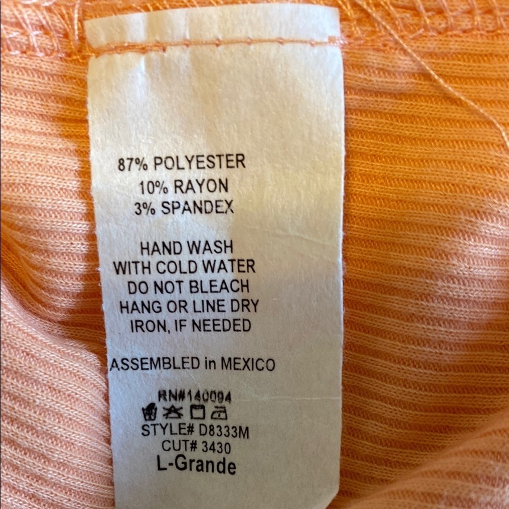 Strapless Maxi Dress Resort Wear Pastel Orange NWT See You Monday Large Body-Con - Picture 5 of 8